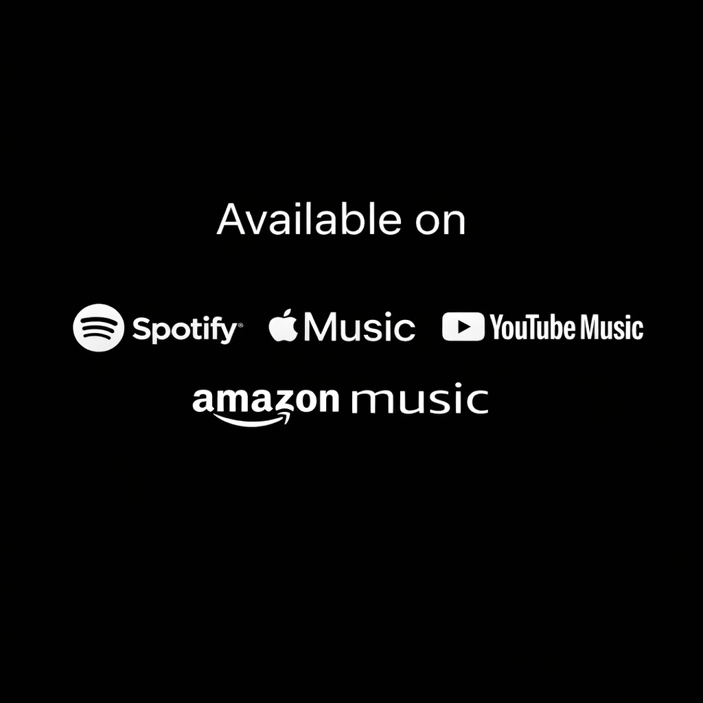 Available on Spotify, Apple Music, YouTube Music and Amazon Music